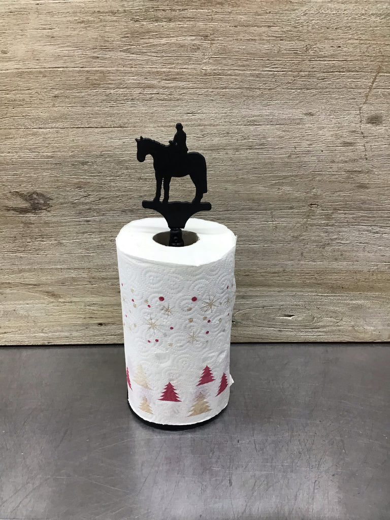 Sidesaddle Horse Paper Towel Roll Holder