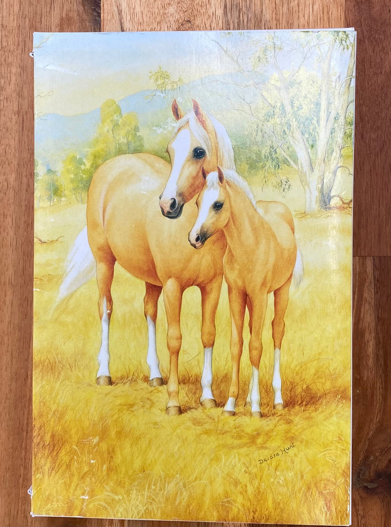 Palomino Pony & Foal Tea Towel