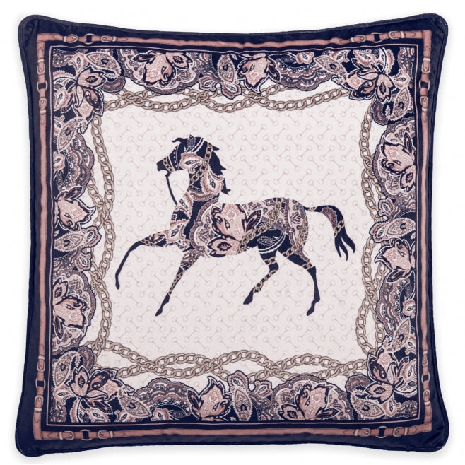 Black Arabic Horse  Cushion