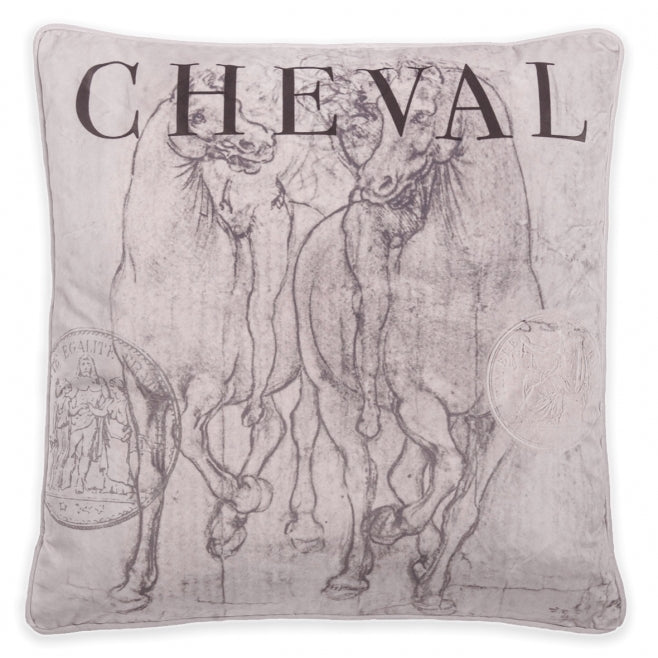 Cream Cheval Cushion