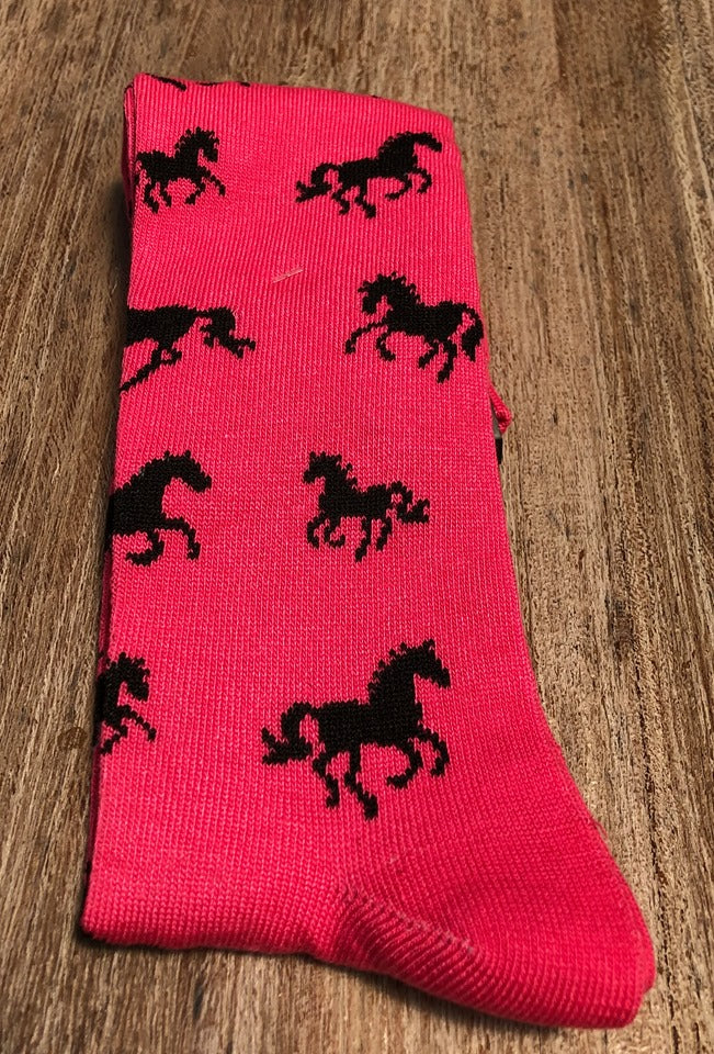 Horses All Over Socks Single Pair