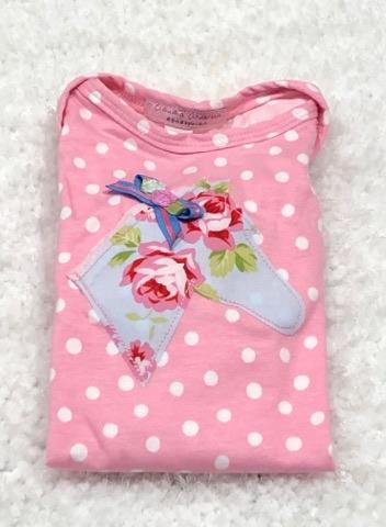 Pink Polka Dots Infant Body Suit