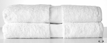 White Royal Ascot Towels - Navy Snaffle Design