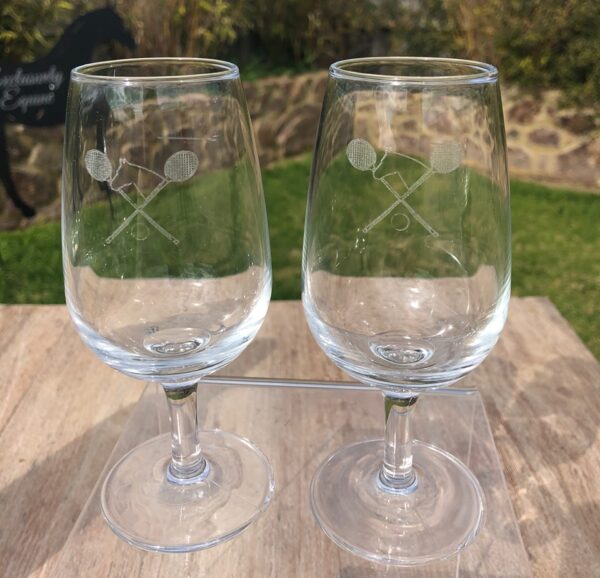 Polo Cross Wine Glasses
